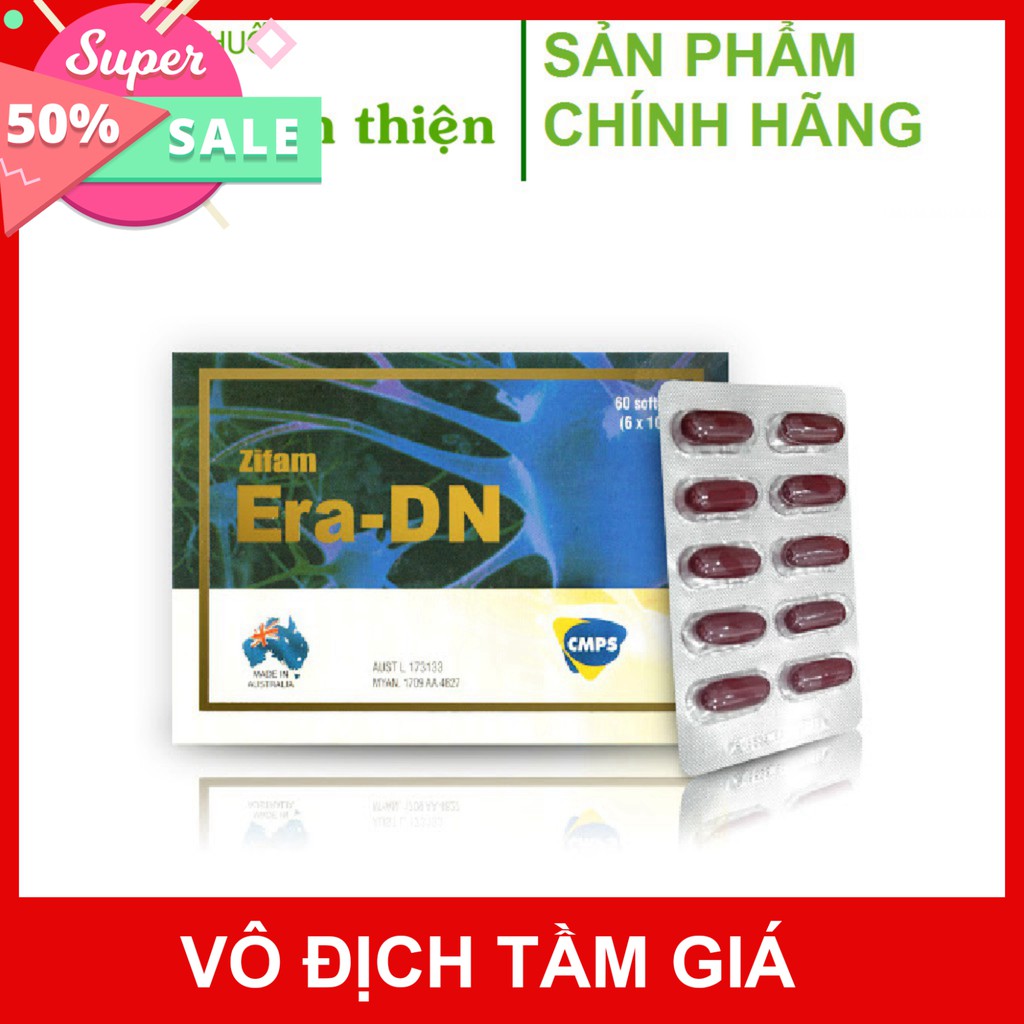 {Úc} Viên uống hoa anh thảo Zifam Era – DN CMPS – Giúp cân bằng nội tiết tố nữ, ổn định huyết áp, ngăn ngừa lão hóa 60v