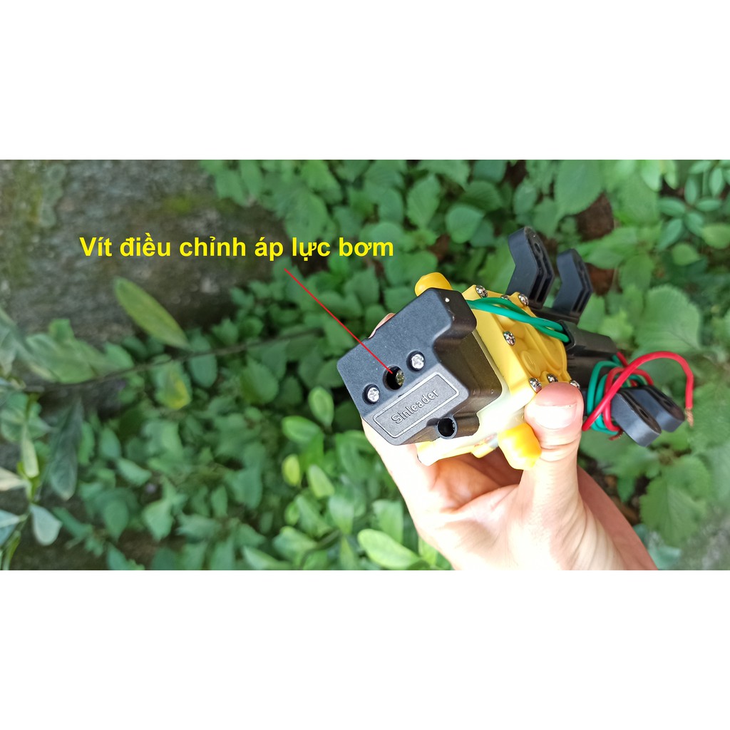 Máy bơm nước mini 12V áp lực cao Lưu lượng 5L phút Sinleader SL-4500 Sử dụng làm bộ phun sương tưới cây bộ rửa xe mini