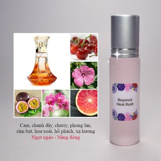 (68W) Tinh Dầu Nước Hoa Pháp - Beyoncé Heat Rush