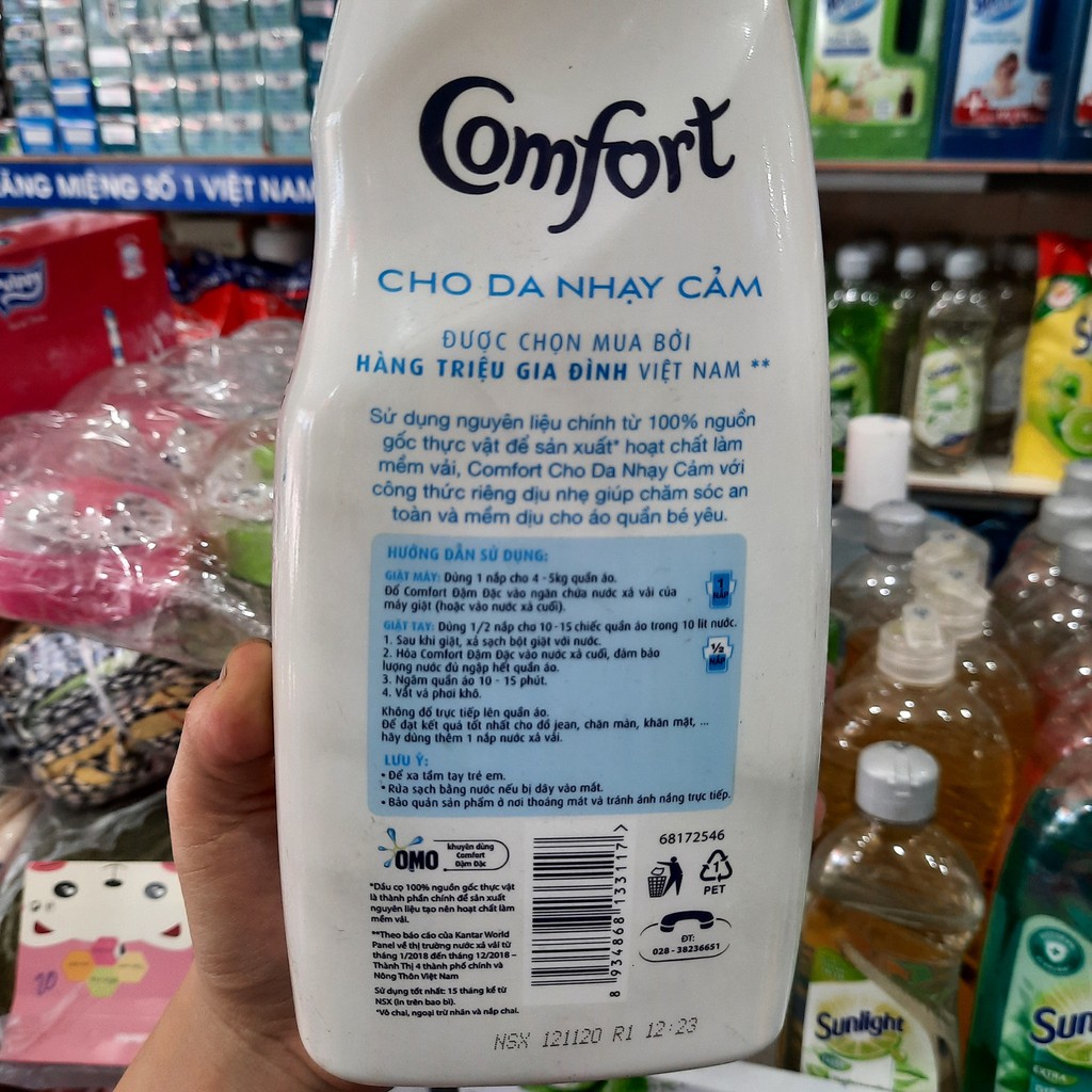 Nước Xả Comfort Cho Da Nhạy Cảm 800ml