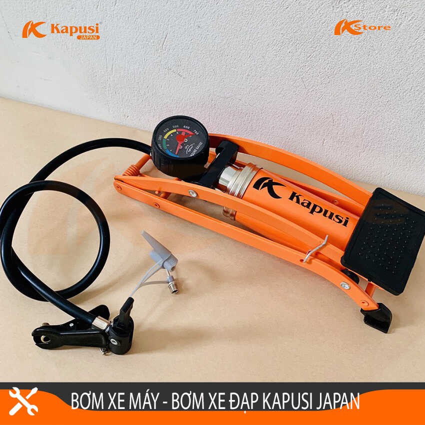 [MẪU MỚI] BƠM XE MÁY - XE ĐẠP KAPUSI JAPAN CÔNG NGHỆ NHẬT BẢN BẢO HÀNH 12 THÁNG