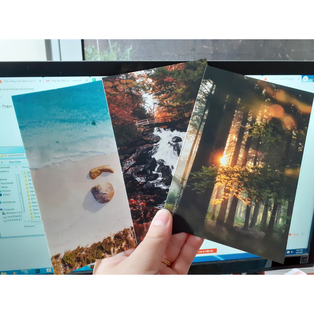 COMBO 10 TẤM POSTCARD CHỤP ẢNH - TREO DÂY TRANG TRÍ