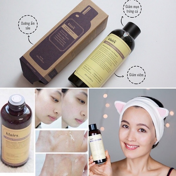 Nước Hoa Hồng Klairs Supple Preparation Toner 180ml [Mẫu Mới]