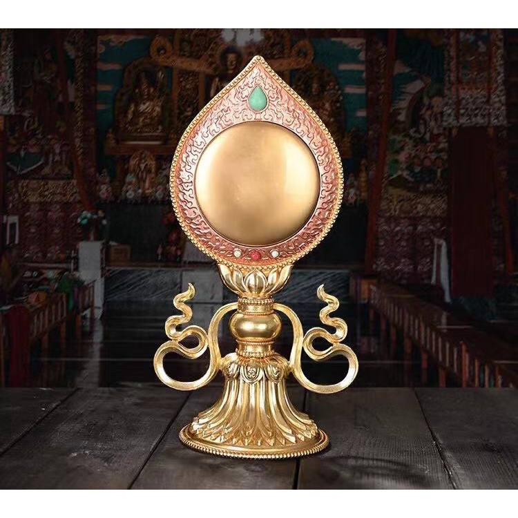 [PHÁP BẢO MINH CHÂU] KÍNH ĐÀN CHUẨN ĐỀ 24.3CM (KV-H2132) - ĐỒNG CAO CẤP