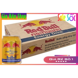 Thùng 24 lon Bò Húc Redbull Việt Nam 250ml