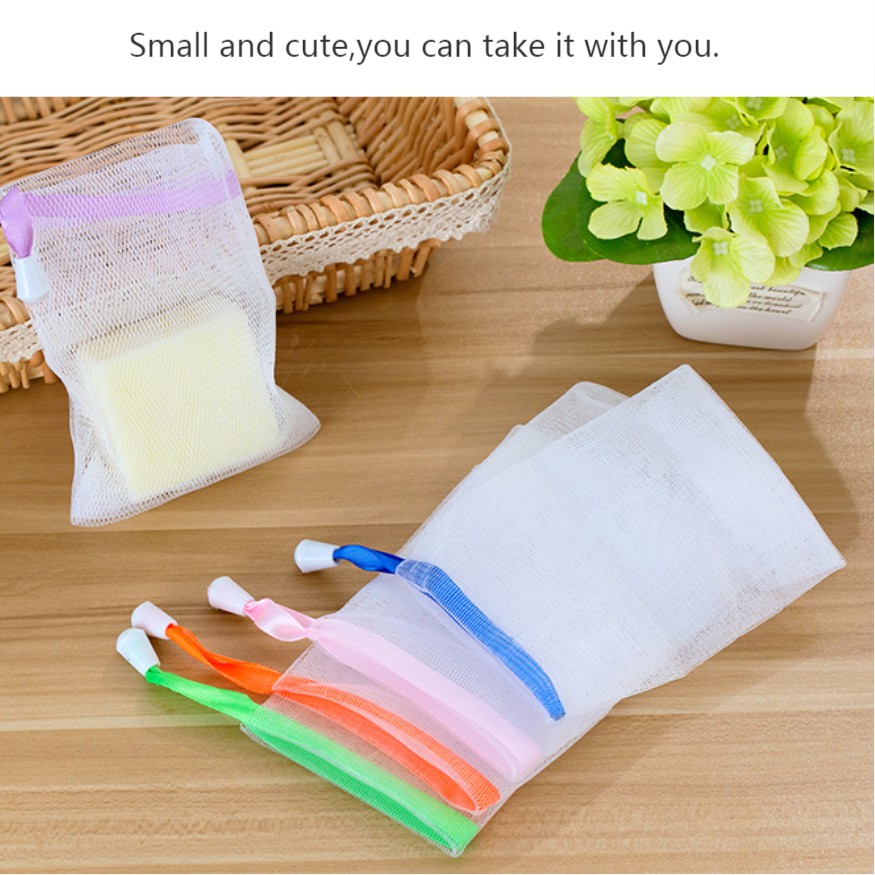 Lưới Tạo Bọt Xà Phòng handmade Thiết Kế Kiểu Dây Rút Tiện Dụng | BigBuy360 - bigbuy360.vn