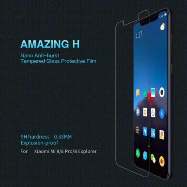 cường lực Nillkin Amazing 9H cho xiaomi Mi 8 hàng chính hãng / MyMinShop