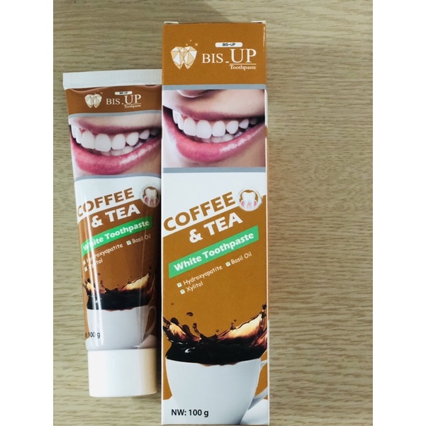 Kem Đánh Răng BIS UP COFFEE & TEA  Hàn Quốc