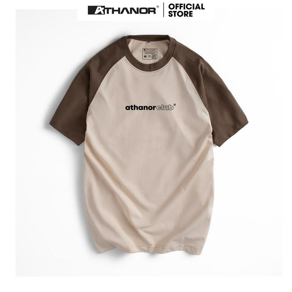 Áo Thun Raglan ATHANOR Basic Form Rộng Tay Lỡ Unisex Cotton Premium