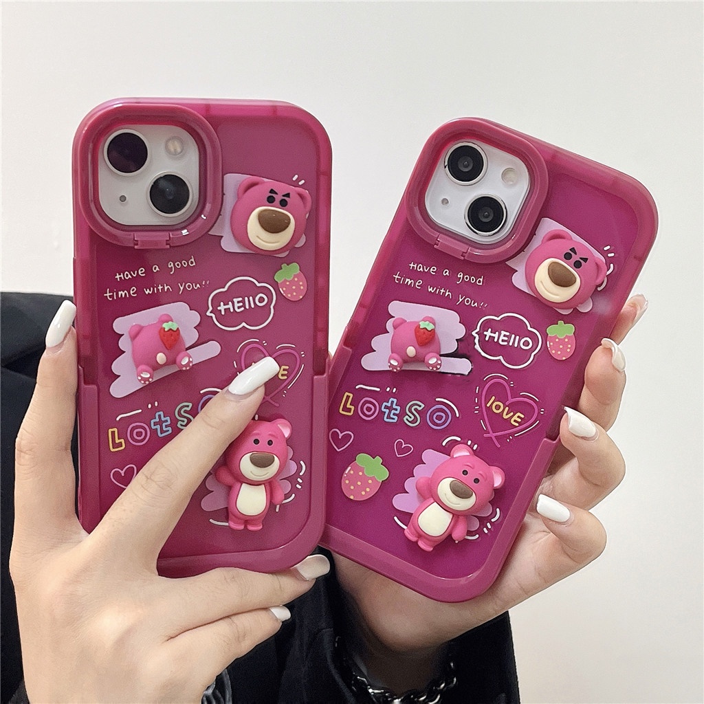 Ốp Điện Thoại TPU Mềm Hai Màu Có Giá Đỡ Cho iphone 14 Pro Max 13 Pro Max 12 Pro Max