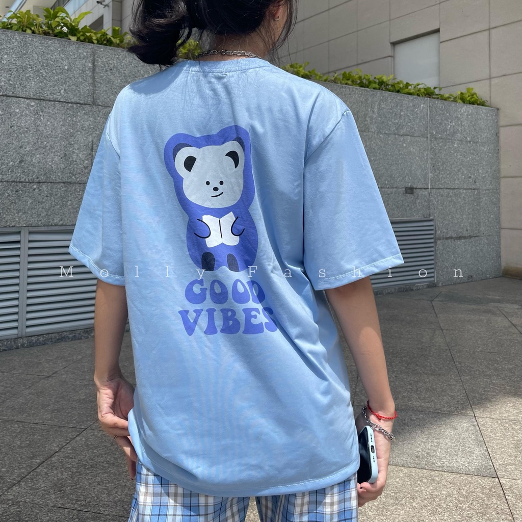 Set đồ nữ quần dài Caro Kate ống rộng GẤU VIBES ❤️ Đồ bộ hoạt hình Freesize Molly Fashion