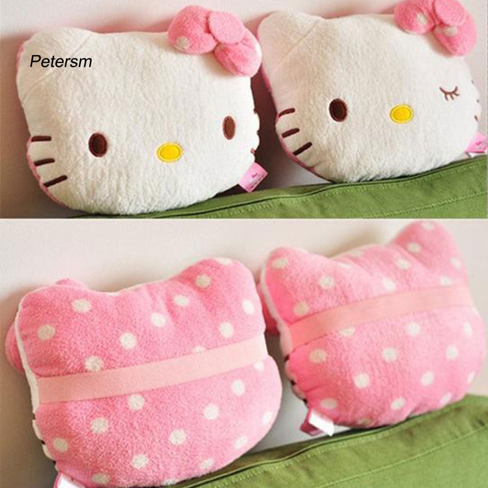 Gối Tựa Đầu Xe Hơi Mềm Mại Thiết Kế Hello Kitty Đáng Yêu