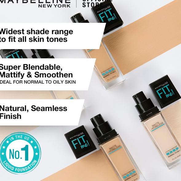 (Hàng Mới Về) Kem Nền Maybelline Fit Me 6.6 (128H) + 12h Kiểm Soát Dầu | BigBuy360 - bigbuy360.vn