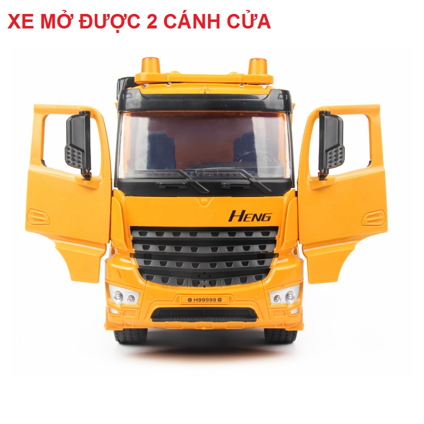 Mô hình Xe tải đồ chơi trẻ em tỉ lệ 1:18 có nhạc và đèn