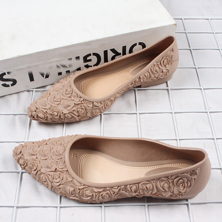 Giầy hoa hồng siêu đẹp kiểu Vintage chống nước GN25 Song An Eco | BigBuy360 - bigbuy360.vn