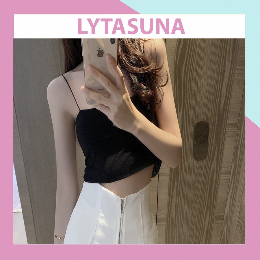 [Mã FAMAYWA giảm 10K đơn 50K] Áo 2 dây thun Croptop dáng ôm FASHION thời thượng CAO CẤP BR22