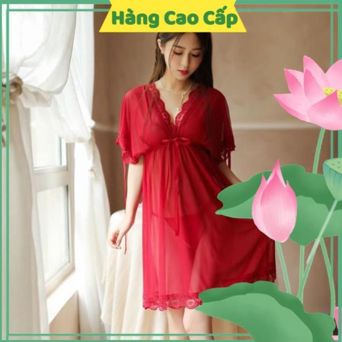 Váy Ngủ Sexy Gợi Cảm  Váy Ngủ Ren Sexy Bẹt Vai Mặc Hai Kiểu Đồ Ngủ Big Size Voan Thun Với Màu Hồng Dễ Thương | BigBuy360 - bigbuy360.vn