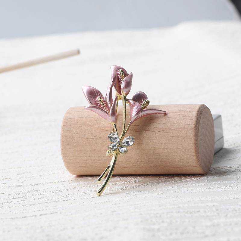 Ghim CàI ÁO HìNh Hoa ĐíNh Kim Cương NgọC Trai Giả ThờI Trang Cho Nữ