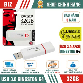 USB 3.0 32GB Kingston DataTraveler G4 - Bảo hành 5 năm
