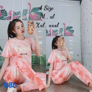 Đồ bộ nữ đồ bộ mặc nhà thun cotton co giãn 4 chiều - có size từ 40-70kg