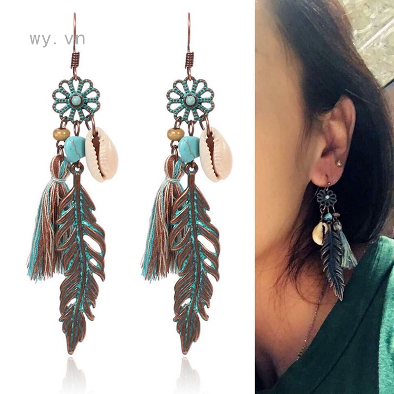 Cặp khuyên tai phong cách Bohemian cổ điển cá tính sang trọng dành cho nữ