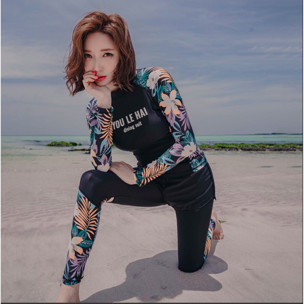 Đồ bơi dài tay chống nắng - Bộ đồ bơi