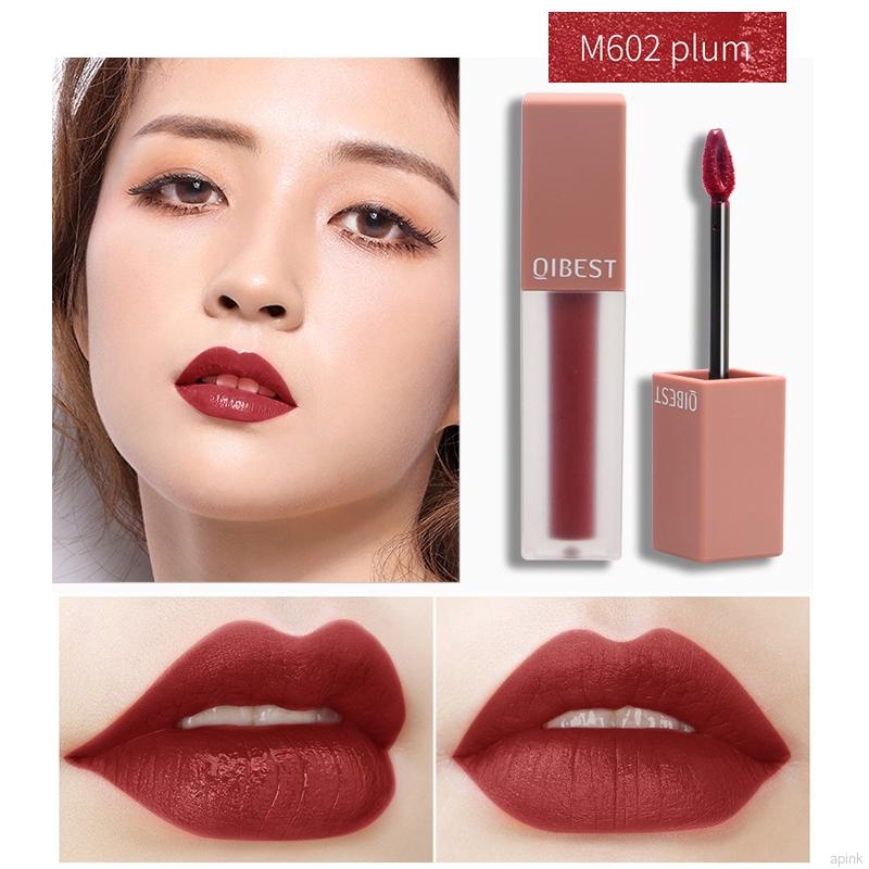 [Hàng mới về] Son kem lì QIBEST kháng nước không dính cốc và lên màu tuyệt đẹp cho phái nữ | BigBuy360 - bigbuy360.vn