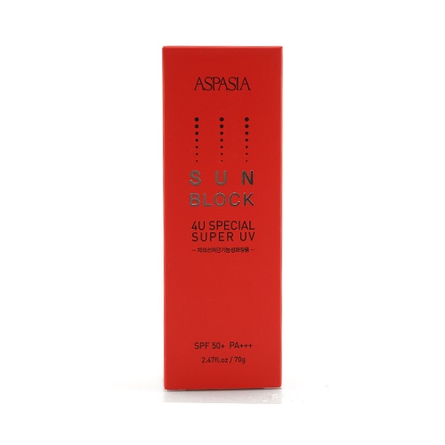 Kem Chống Nắng Vật Lý Ngăn Chặn Tia UVA/UVB Aspasia Brightening UV Sunblock 70g / SPF 50+ PA +++