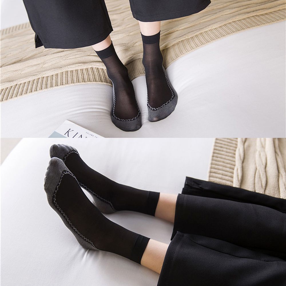Tất voan lưới siêu mỏng thoáng khí chống trượt nhiều màu sắc đa dạng