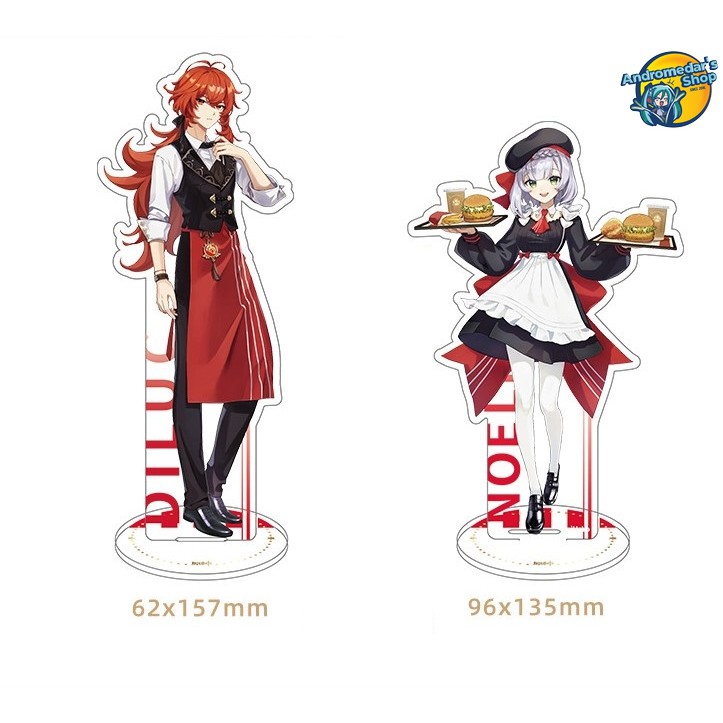 [Đặt trước] [Mihoyo] [Genshin Impact x KFC] Bộ sưu tập Diluc - Noelle - Tượng trưng bày Standee - Huy hiệu Badge