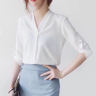 Sơ mi cổ V