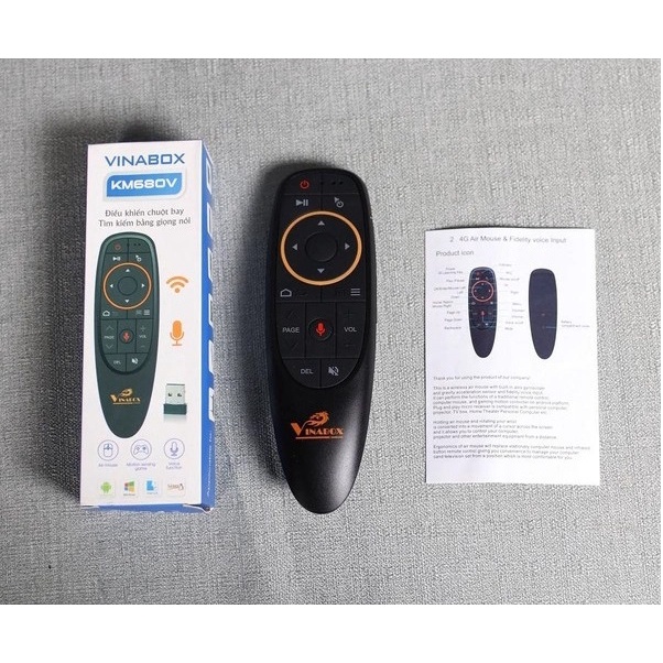 Remote VINABOX KM680V  Chính Hãng VNG