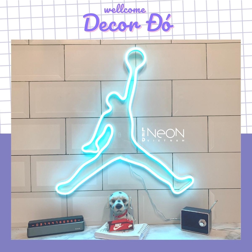 Đèn NeonSign Jordan | Kích Thước 35x33cm | Quà Tặng Trang Trí Cực Chất , Siêu Sáng & Tiết Kiệm Điện Với Led 12v |