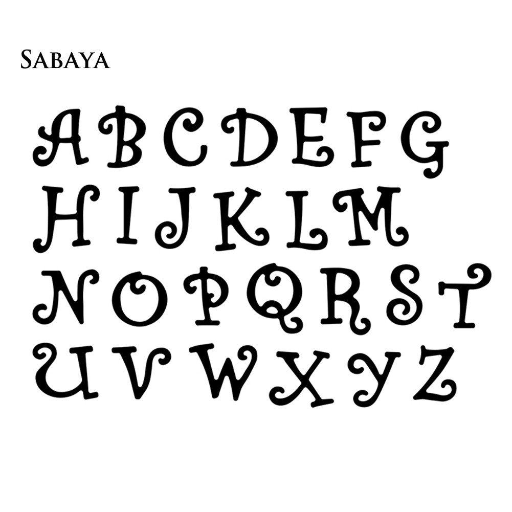 Khuôn Cắt Giấy Kim Loại Hình Chữ Cái