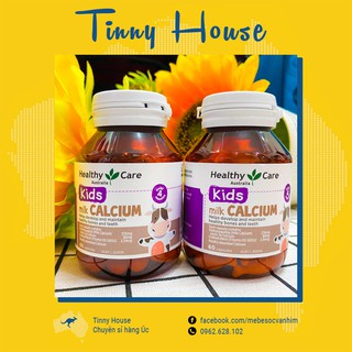 Canxi cho bé dạng sữa Milk Calcium Healthy Care Úc 60 viên