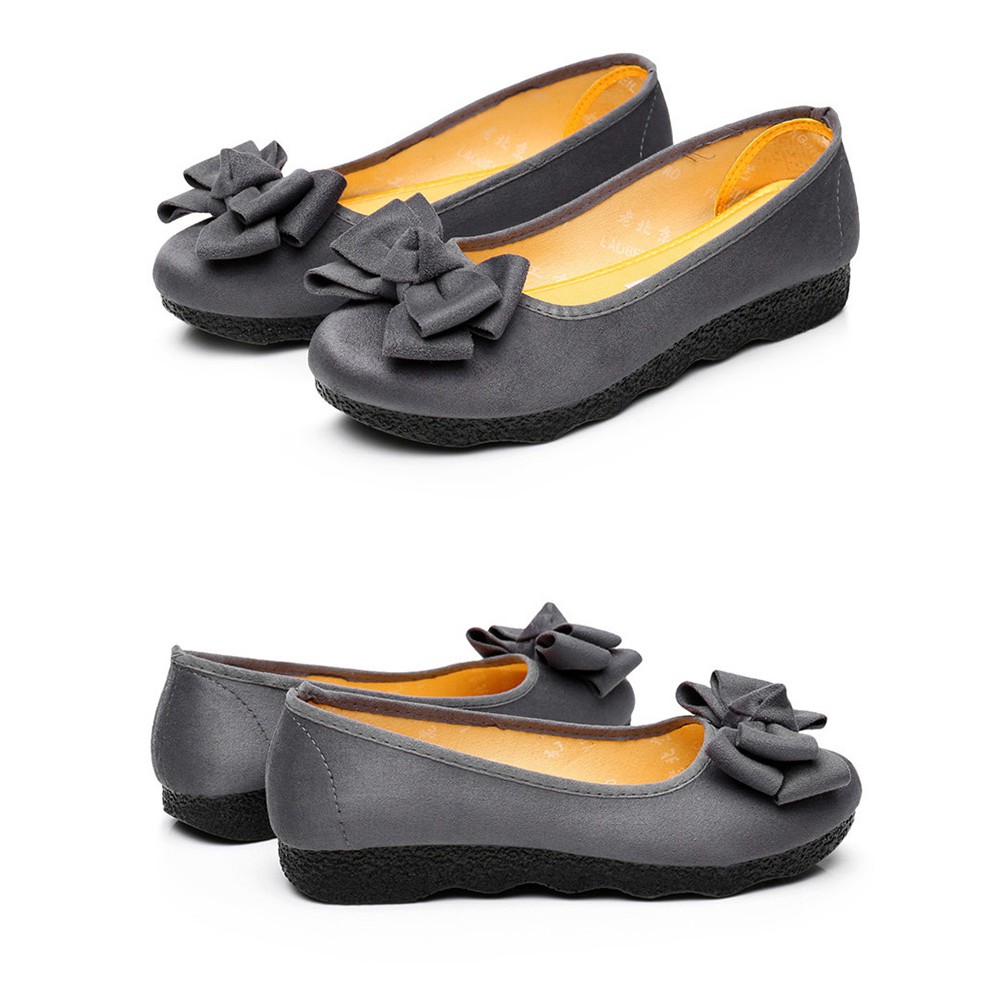 [Form rộng] Giầy búp bê nữ đính nơ dễ thương xinh xắn êm chân | BigBuy360 - bigbuy360.vn