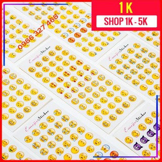 [SIÊU RẺ_1K]Sticker hình dán mặt cười, ngôi sao cute khen thưởng cho bé