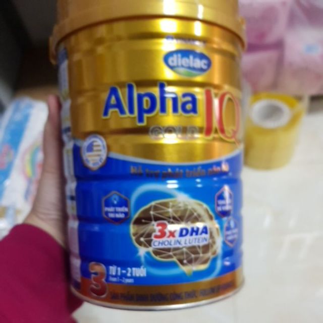 Sữa bột Diealac Alpha Gold số 3 900g từ 1-2 tuổi