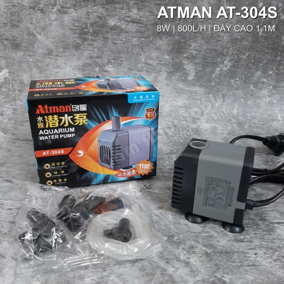 ☘ Bơm ATMAN AT-306S [27W] | Máy Bơm ATMAN Thế Hệ Mới - Tiết Kiệm Điện Dùng Cho Bể Cá Cảnh, Thuỷ Sinh