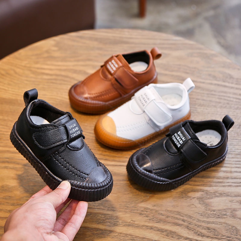 Giày Sandal Da Mềm Phong Cách Anh Quốc Thời Trang Xuân Thu Cho Bé Trai 1-6 Tuổi