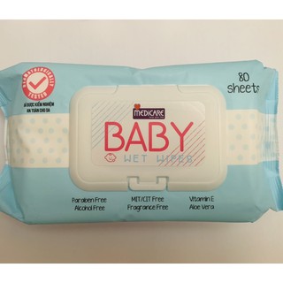 Khăn ướt đa dụng MEDiCARE Baby 80 tờ