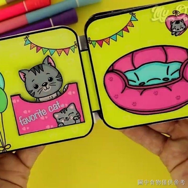 NGÔI NHÀ MÈO CON BÚP BÊ GIẤY