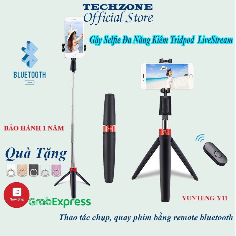 ✤✺◘Gậy Tự Sướng Chống Rung Bluetooth Yunteng Y11,Gậy Chụp Ảnh Tự Sướng Đa Năng Kiêm Tridpod 3 Chân Dùng Cho LiveS