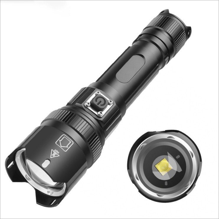 Đèn pin siêu sáng công suất lớn XHP50 Type-c USB ( TẶNG 1 PIN SIÊU KHỦNG 18650 )