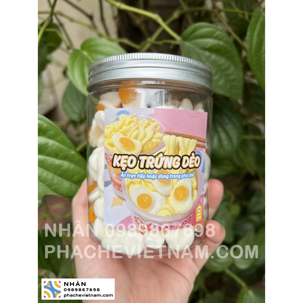 Kẹo dẻo vị cam  - Dùng để trang trí trà sữa hoặc đồ đá xay