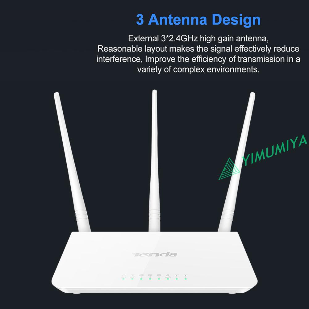 Thiết Bị Phát Wifi Không Dây Tenda F3 2.4g 300m Với 3 Ăng Ten | BigBuy360 - bigbuy360.vn