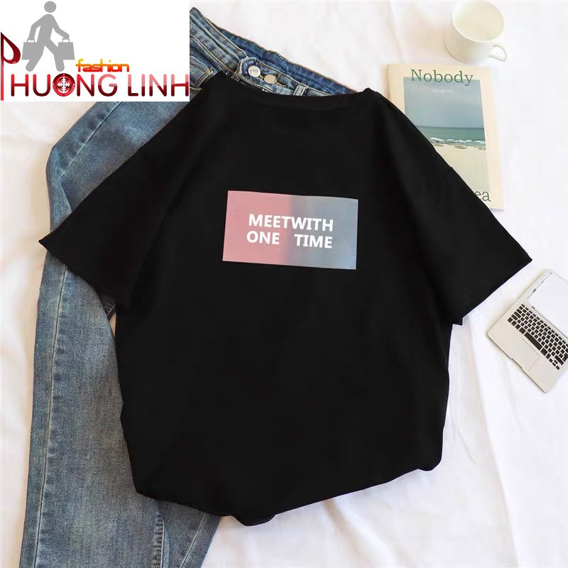 [Có video] Áo thun nam nữ MEETWITH ON TIME form rộng tay lỡ - Thời Trang Phương Ling - Bảo hành 7 ngày - 18062020633 | BigBuy360 - bigbuy360.vn