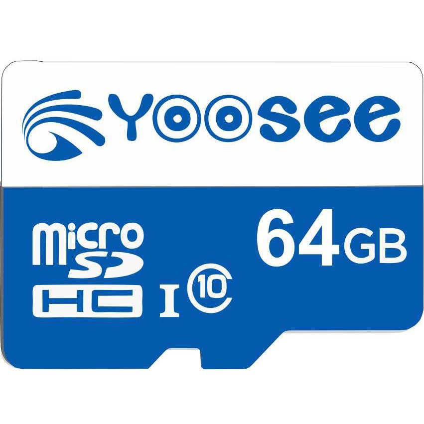 Thẻ nhớ Micro SD Yoosee 64G, độc và ghi tốc độ cao chuyên camera IP, máy ảnh, điện thoại, ...