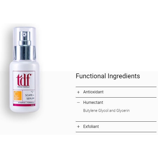 [CHÍNH HÃNG] TDF - Vitamin C siêu dưỡng chất TDF C Scape+ Serum 30ml chống oxy hóa và sáng da #MYPHAMGIARE