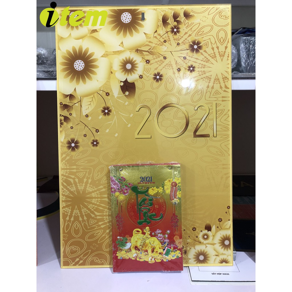 Đốc lịch mica treo tường 2021